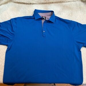 FootJoy solid pique Vibrant Blue Men's Polo Golf Shirt